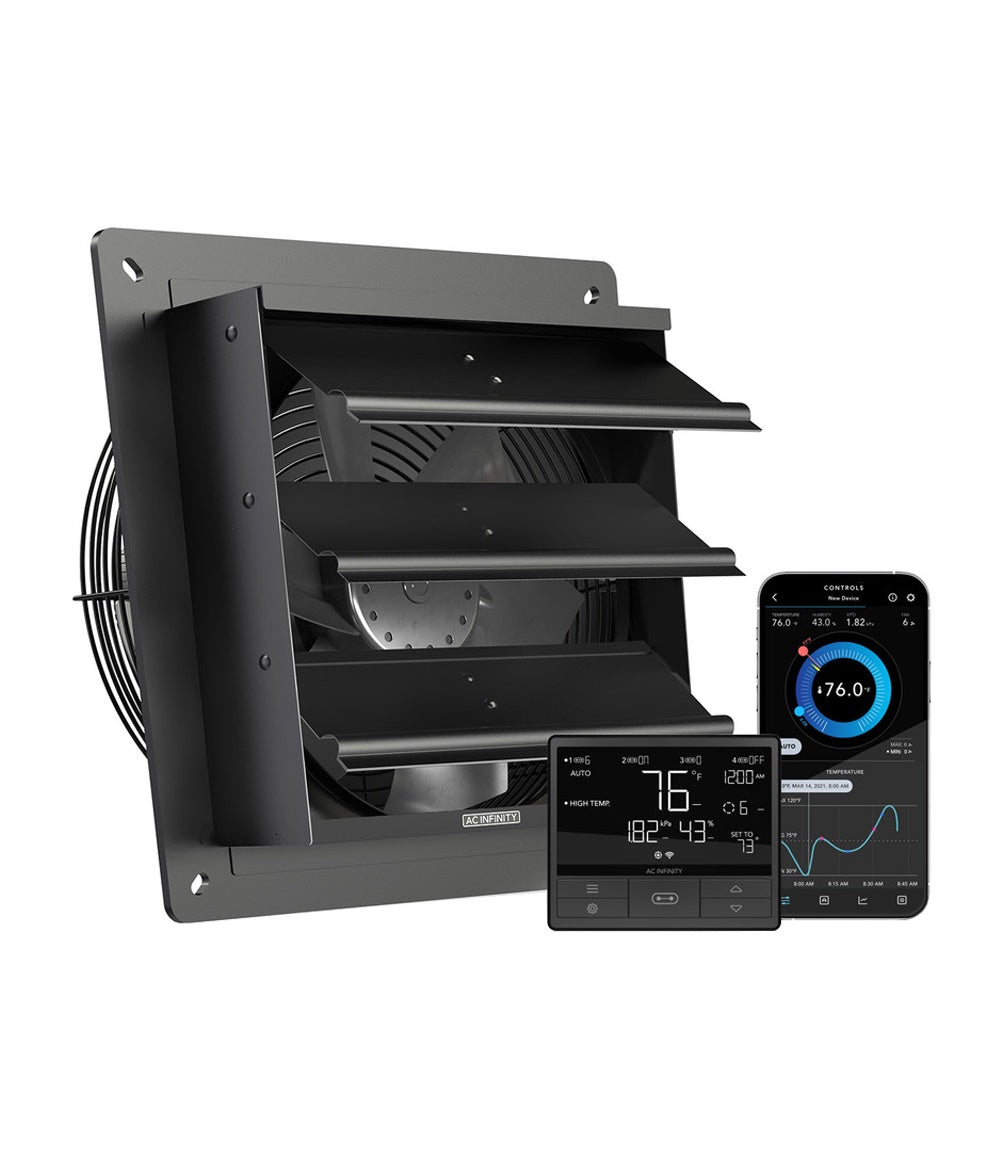AC Infinity Airlift T10 Shutter Exhaust Ventilation Fan with Controller 69 Pro