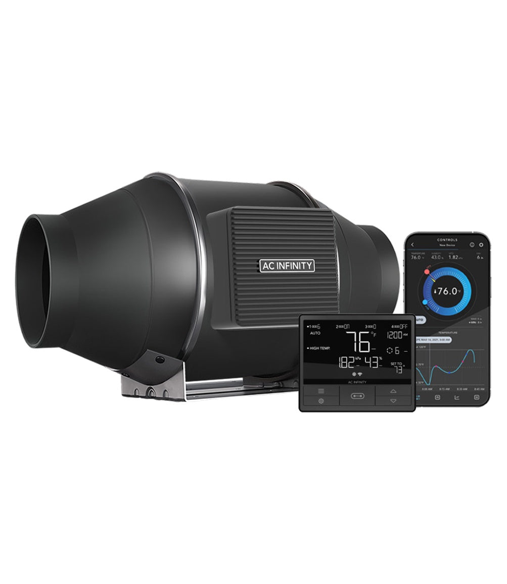 AC Infinity Cloudline T4 100mm with Temperature Humidity VPD Controlle