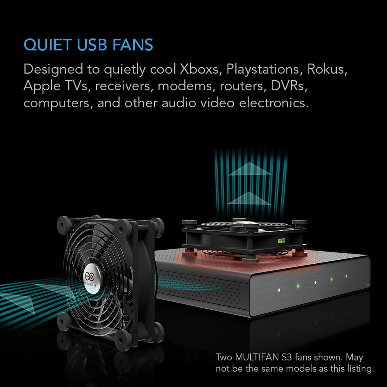 AC Infinity Multifan S4 Quiet USB Cooling Fan 140mm