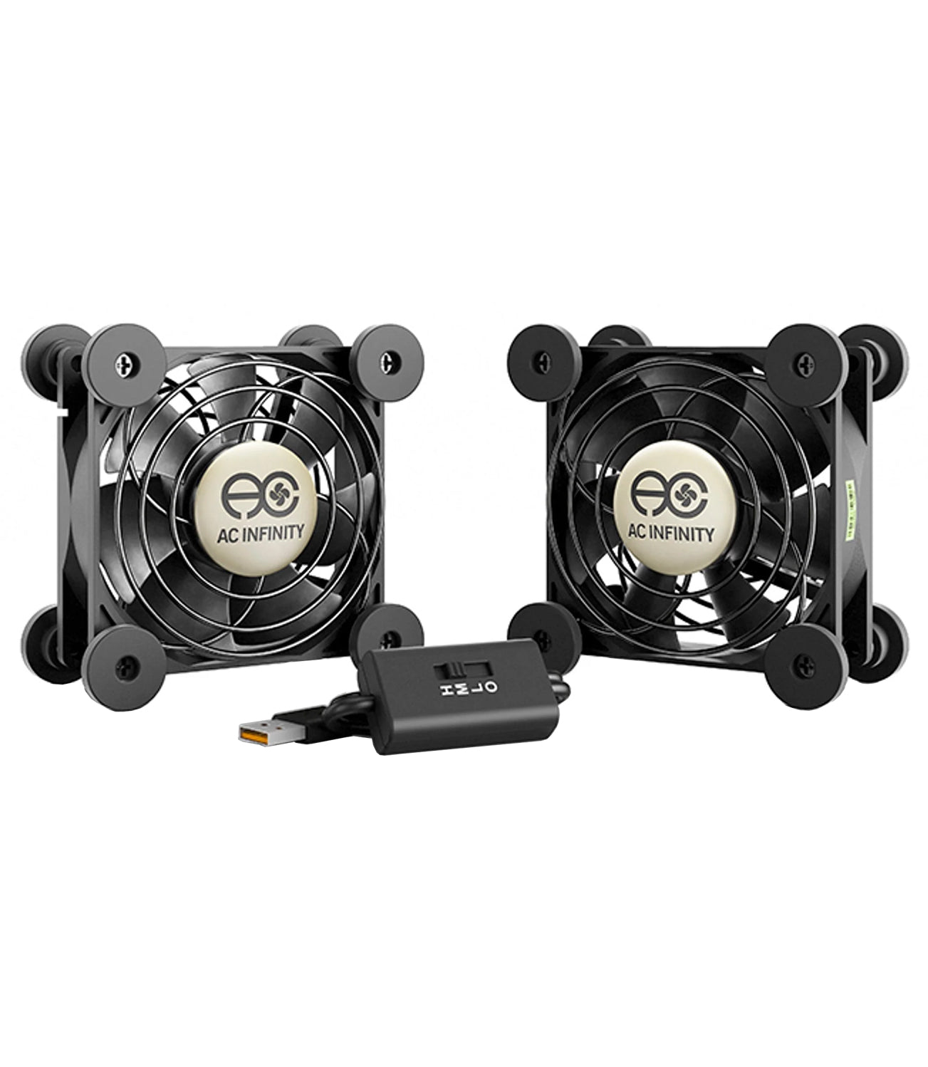 AC Infinity Multifan S5, Quiet USB Cooling Fan, Dual 80 MM