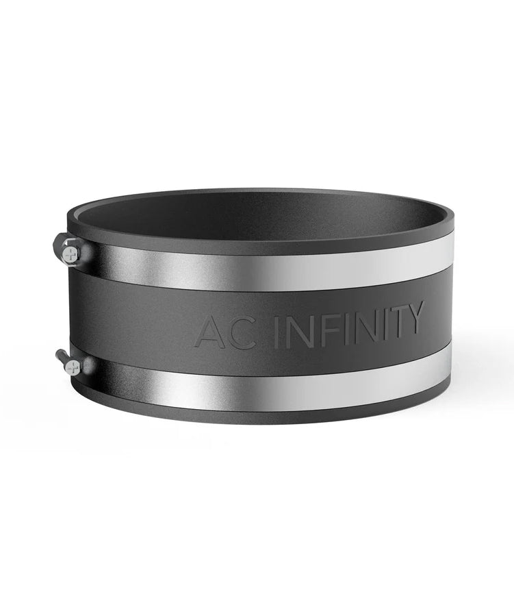 AC Infinity Noise Reduction Clamp, Duct Coupler with Stainless Steel Clamps