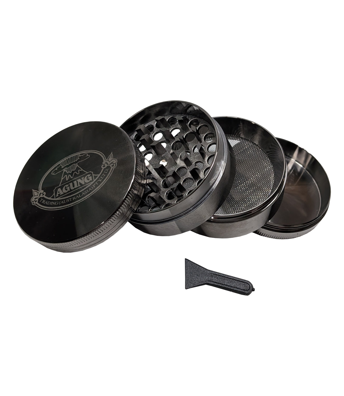 Herb Metal Grinder 4 Piece Black Nickel