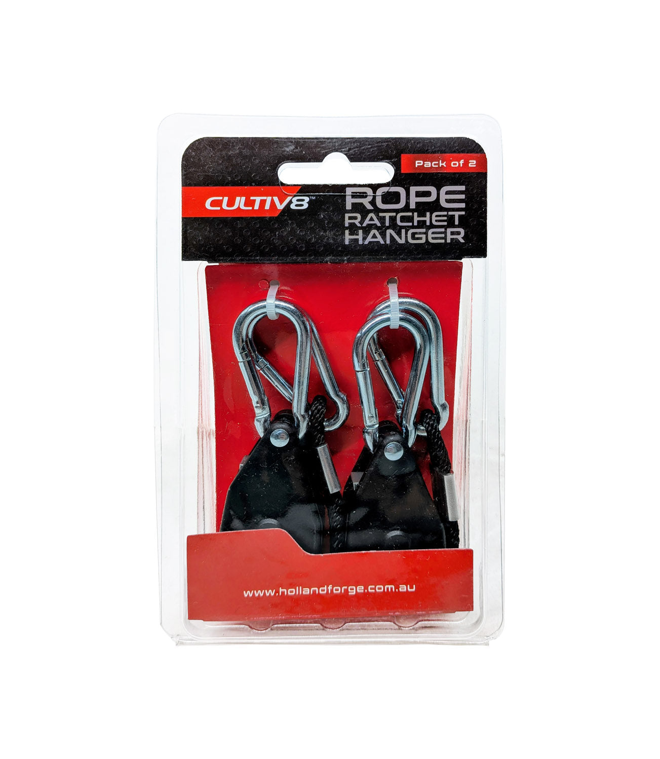 Cultiv8 Rope Ratchets Hanger Heavy Duty 68kg 2pk