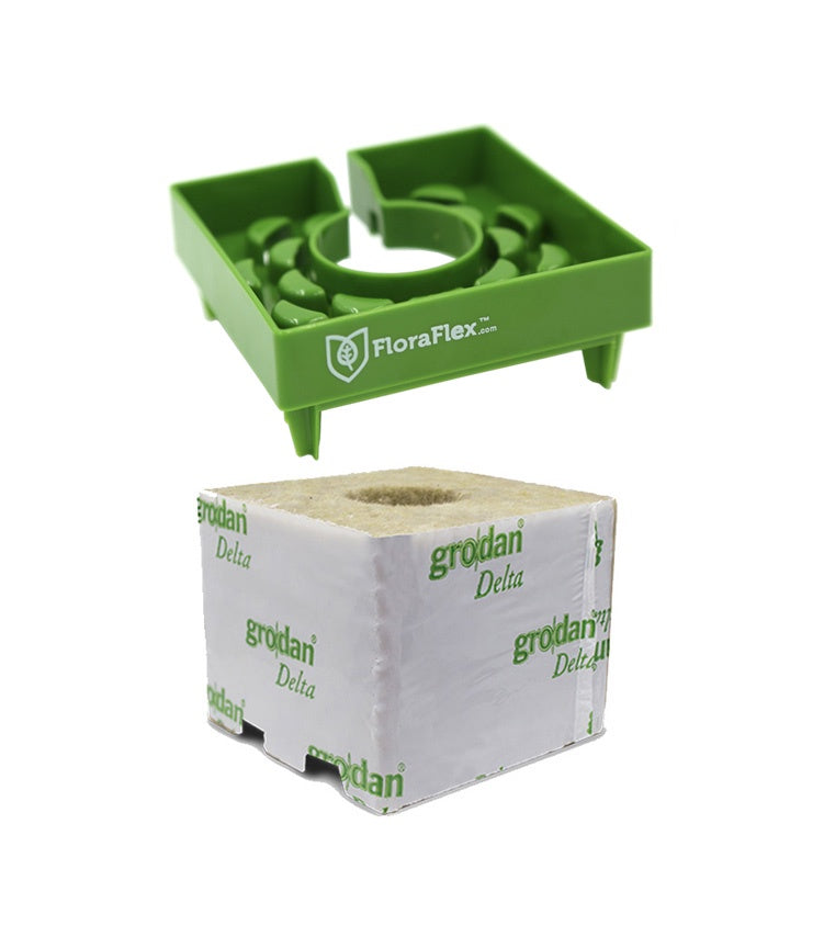 Floraflex Floracap Solid 4" (100mm) With Grodan Block