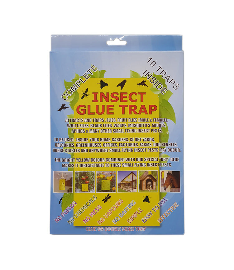 Insect Glue Trap 10 Pack (Sticky Fly Trap)