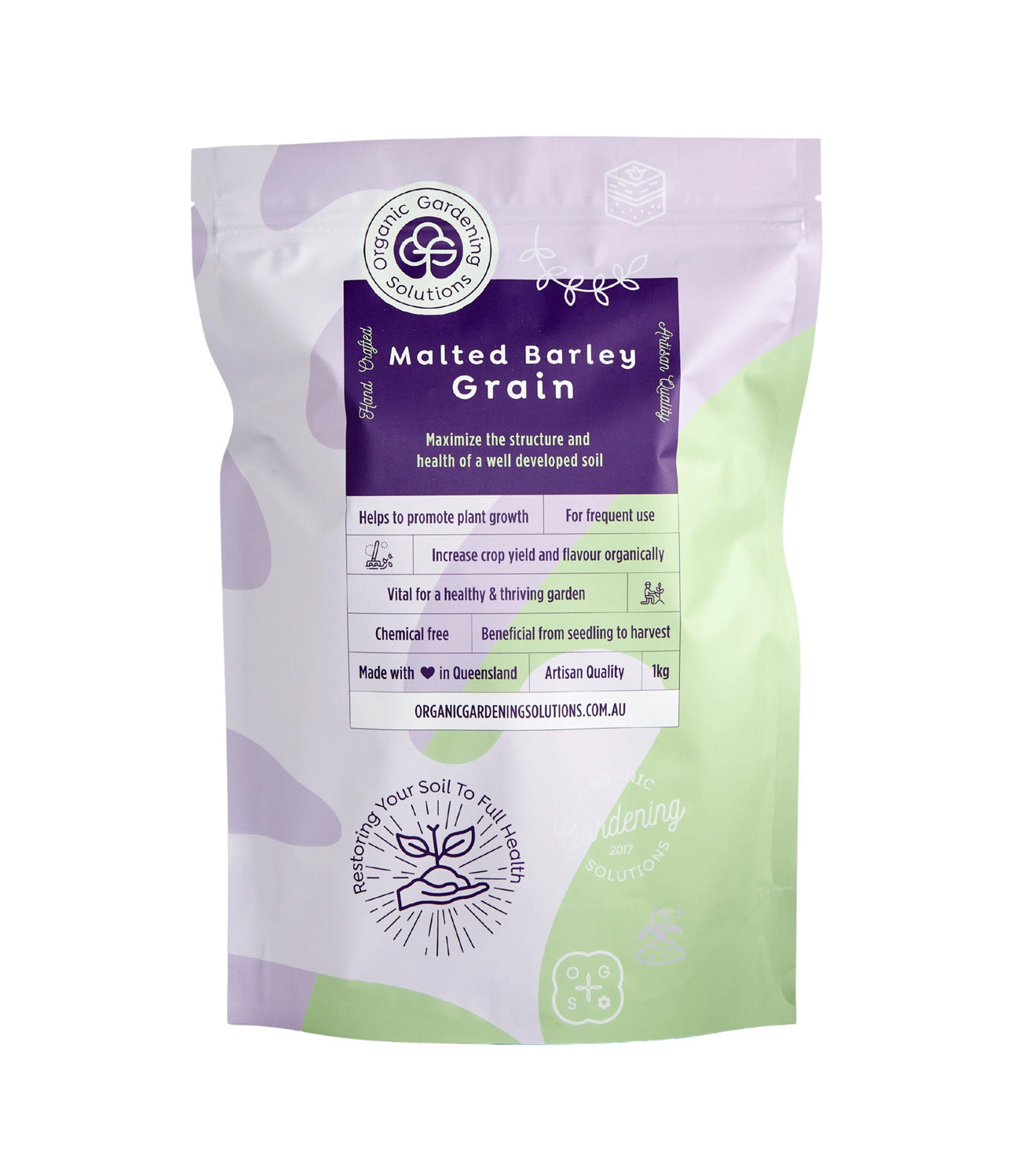 OGS Malted Barley Grain 1Kg