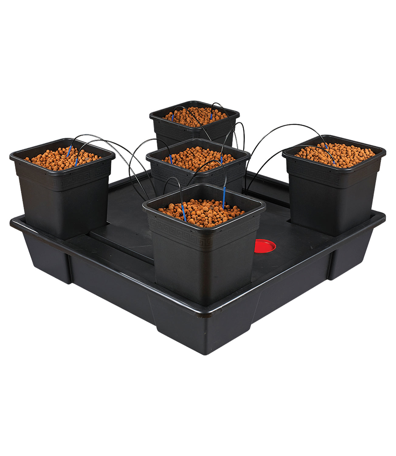 Origin/Wilma XXL (112cm x 112cm) 5 x 25L Pot Set with Pump