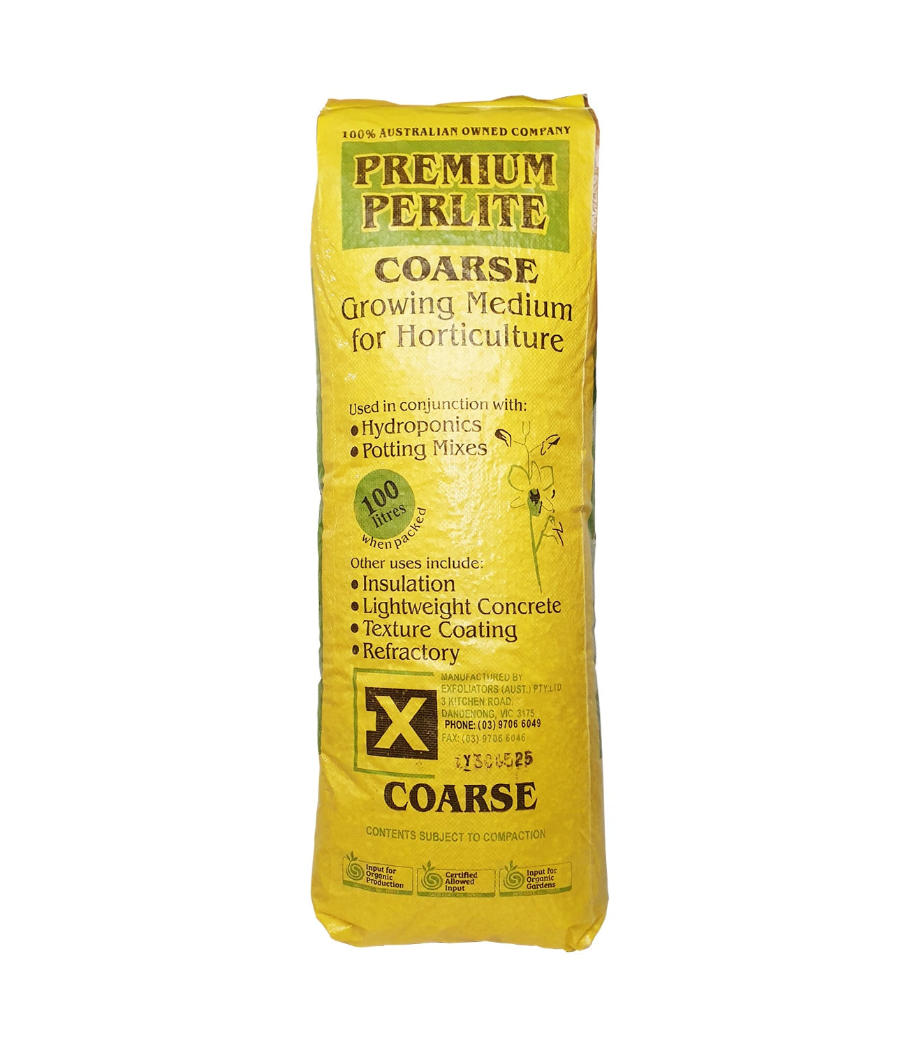 Perlite Super Course Grade 100L Bag