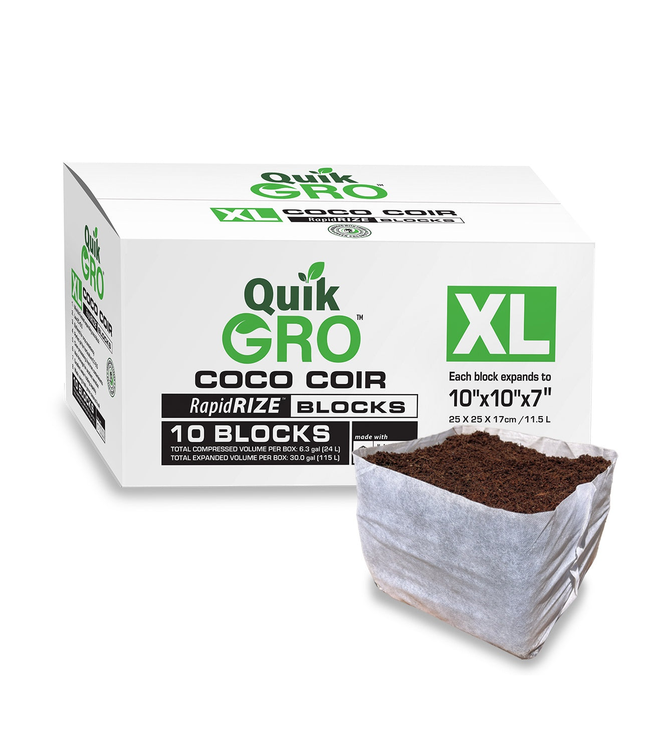 QuikGro Rapid Rize Block XL 10 x 10 Inch