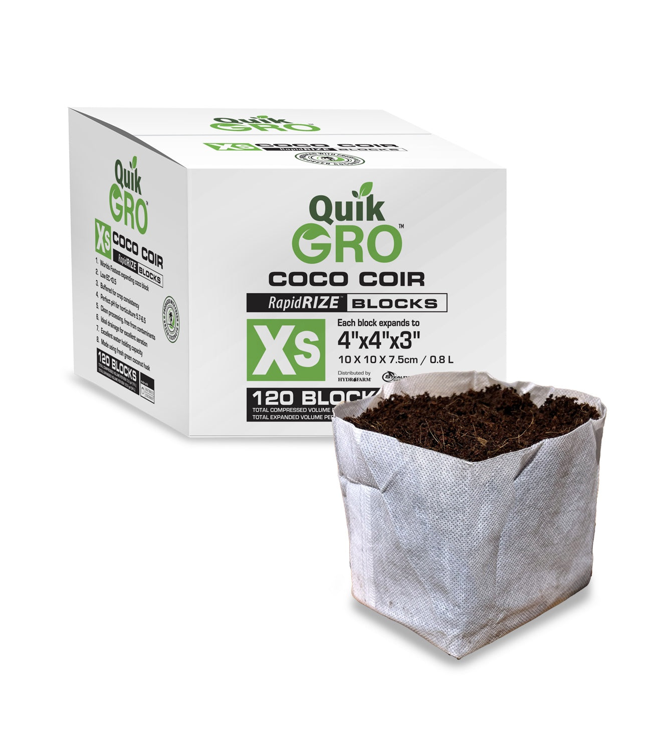 QuikGro Rapid Rize Block XS 4 x 4 Inch