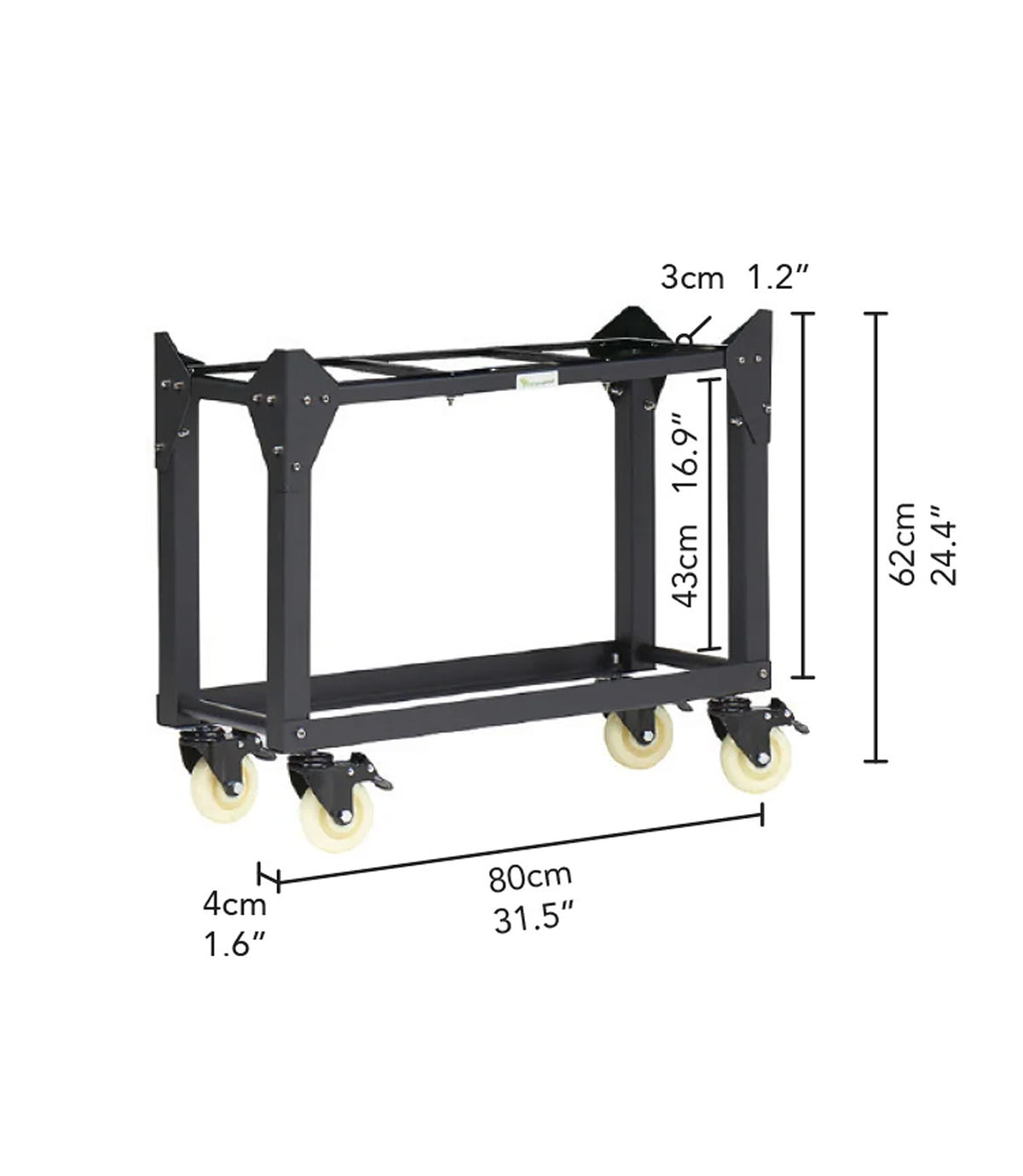 Vegepod Raised Garden Bed Trolley Stand Small