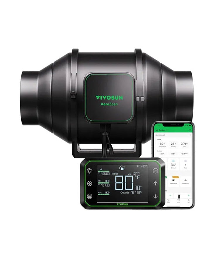 Vivosun Aerozesh S6 Fan 6 Inch and E42A WiFi Controller