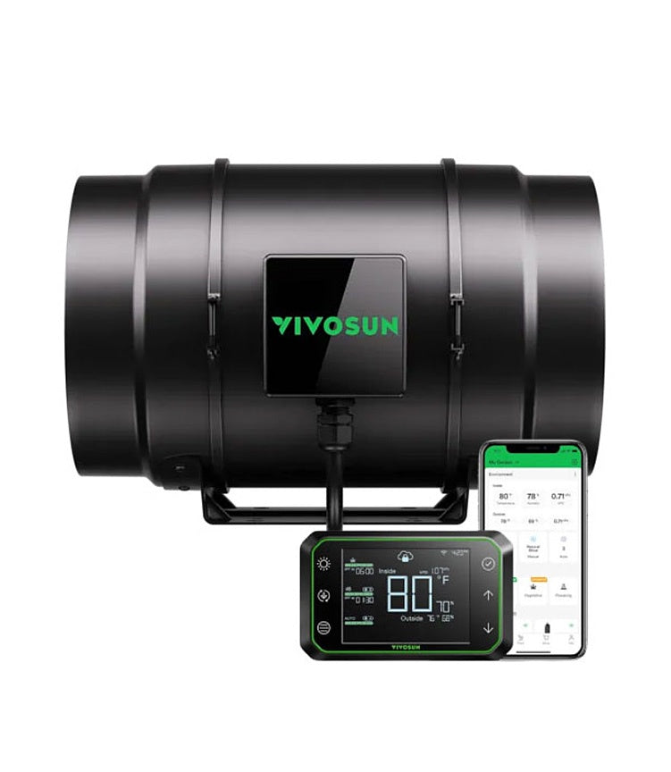 Vivosun Aerozesh S8 Fan 8Inch and E42A WiFi Controller