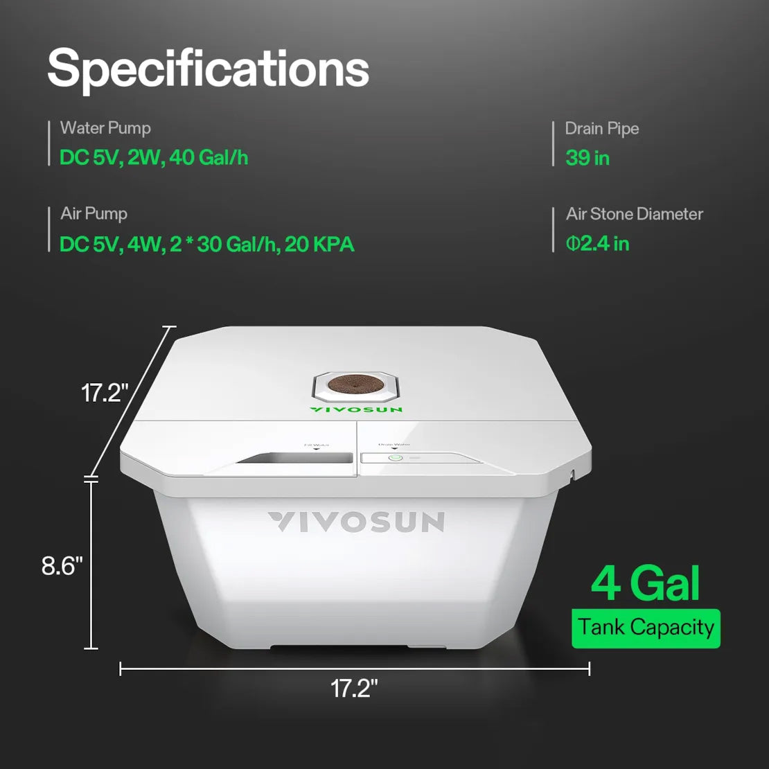 Vivosun VGrow DWC Kit