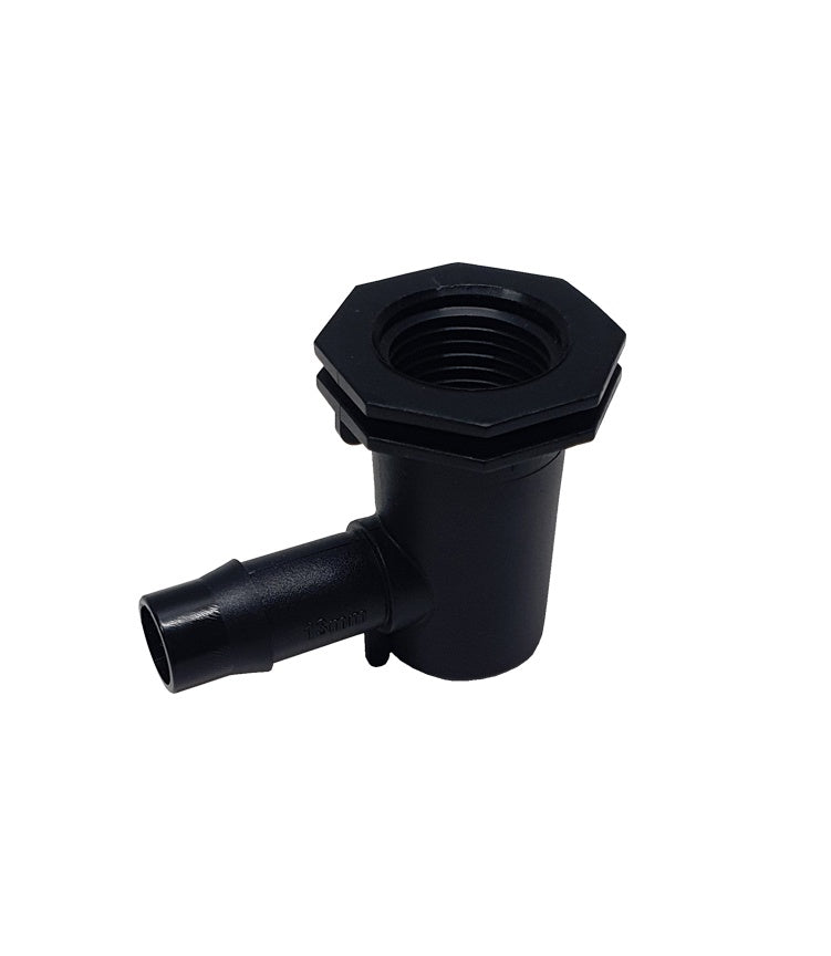 Elbow 13mm Barbed - 1/2" Threaded - Female