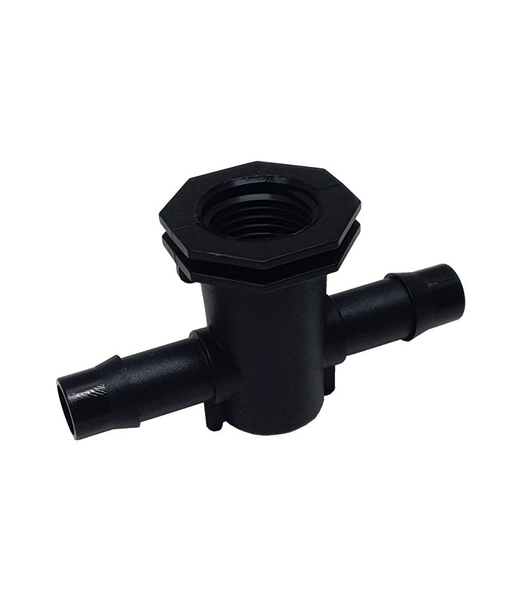 Tee 13mm Barbed - 1/2" Threaded - Female