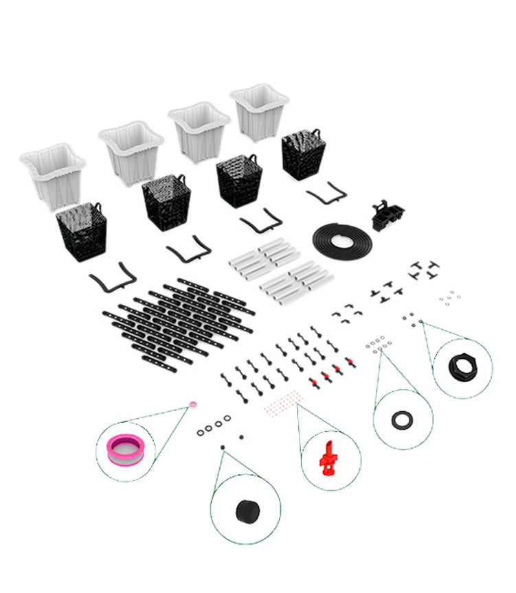 The Bucket Company 4 Planter Medical Stake Growers Kit