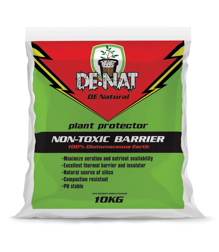 De-Nat Non-Toxic Barrier Plant Protector 10Kg Granular Diatomaceous Earth