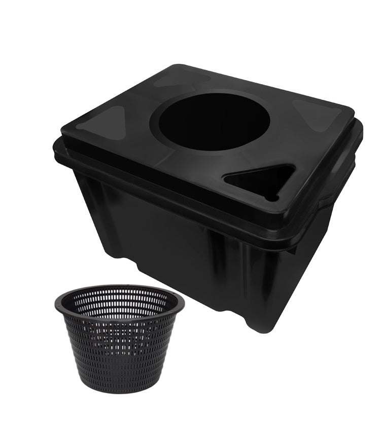 45l plant pot DWC 45L Tank and Lid with 200mm Mesh Pot