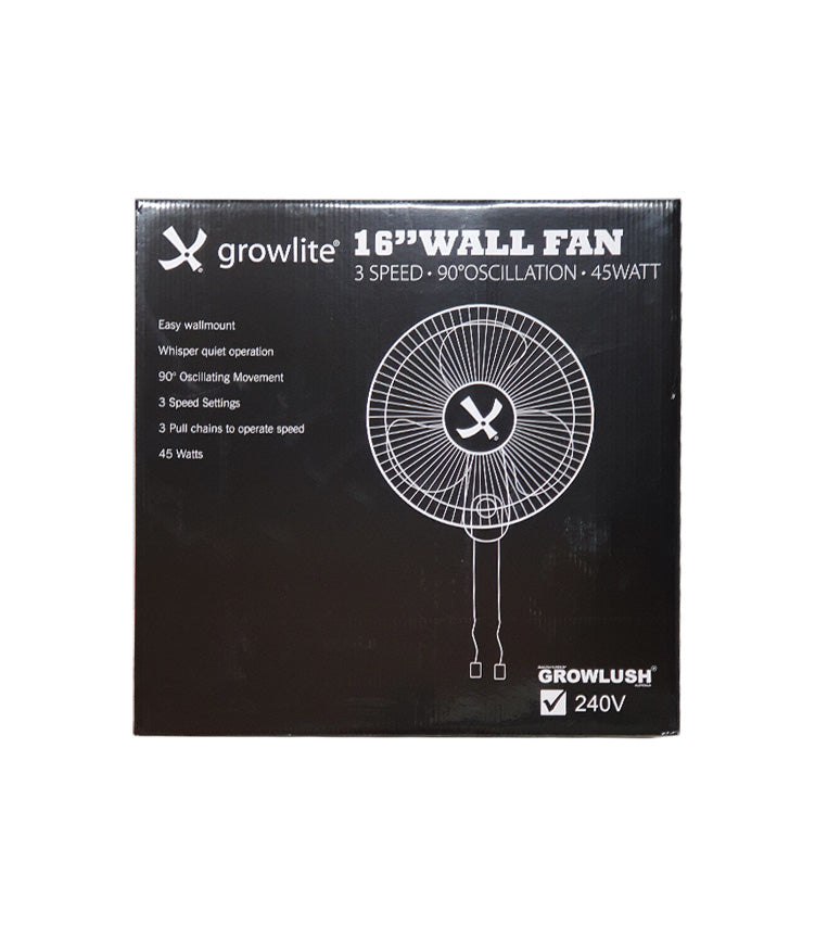 Growlite 40cm Oscillating Wall Mount Fan