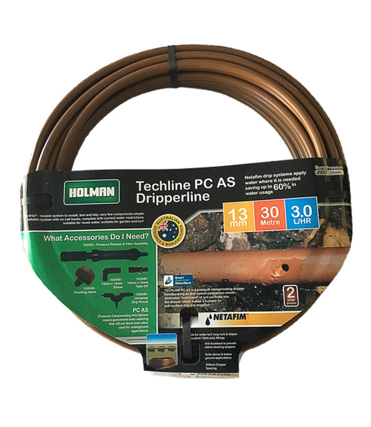 Holman Techline PC AS Dripperline 13mm x 30m