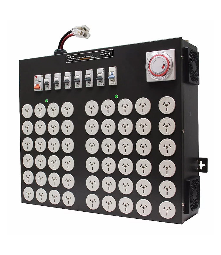 Hortitek LMU 48 Outlet 24 on/24 off 100amp Single Phase + Time Delay