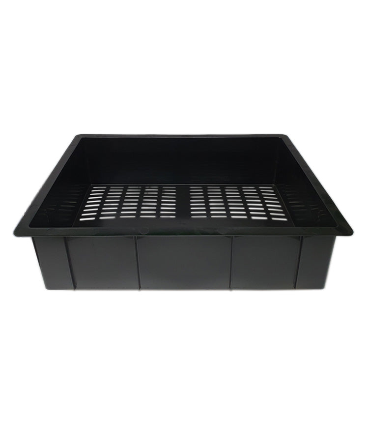 45L Gridded Planter Tub Black