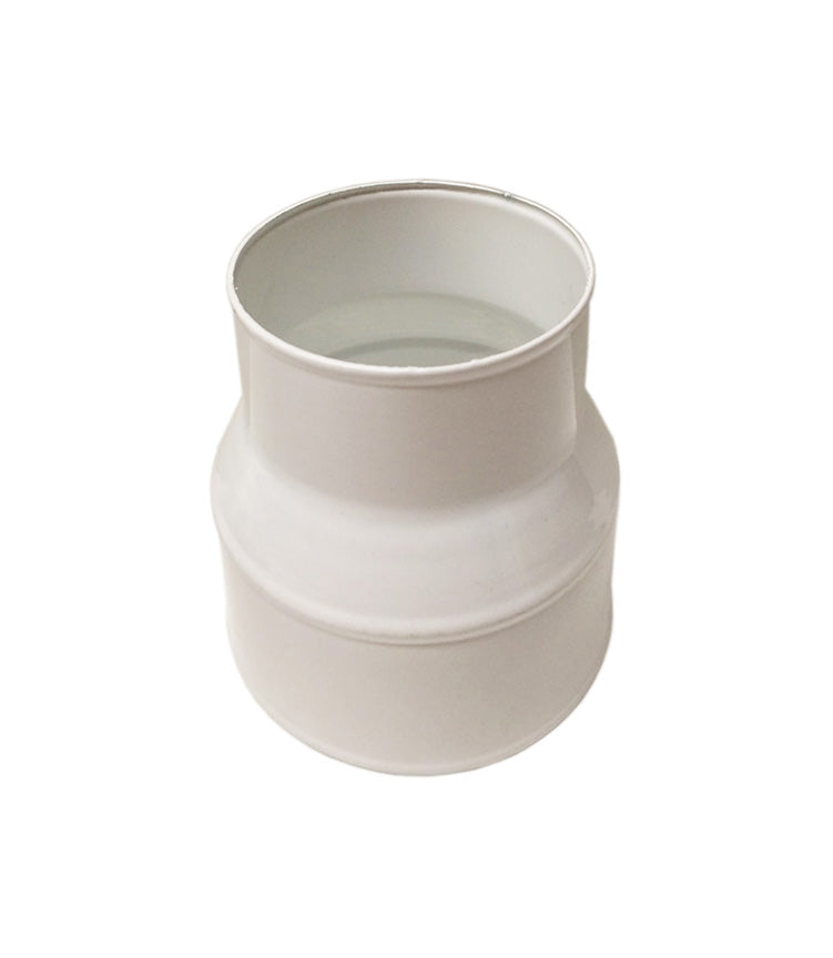 White Metal Reducer 125mm - 100mm