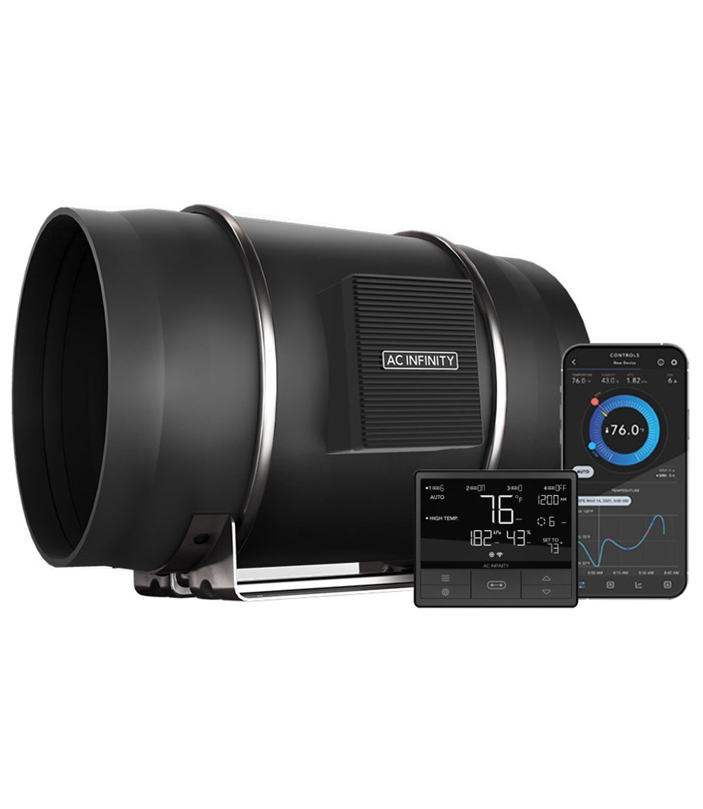 AC Infinity Cloudline T12 300mm with Temperature Humidity VPD Controller 69 Pro