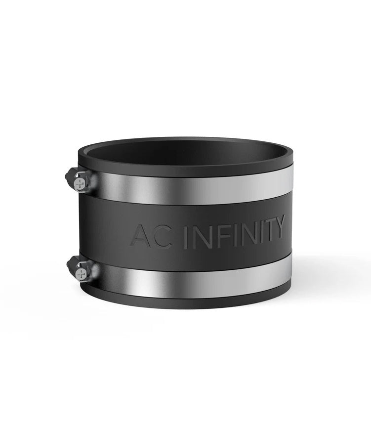 AC Infinity Noise Reduction Clamp, Duct Coupler with Stainless Steel Clamps