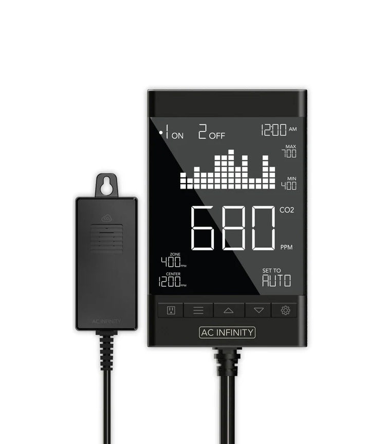 AC Infinity CO2 Controller, Smart Outlet Carbon Dioxide Monitor for CO2 Regulators and Inline Fans