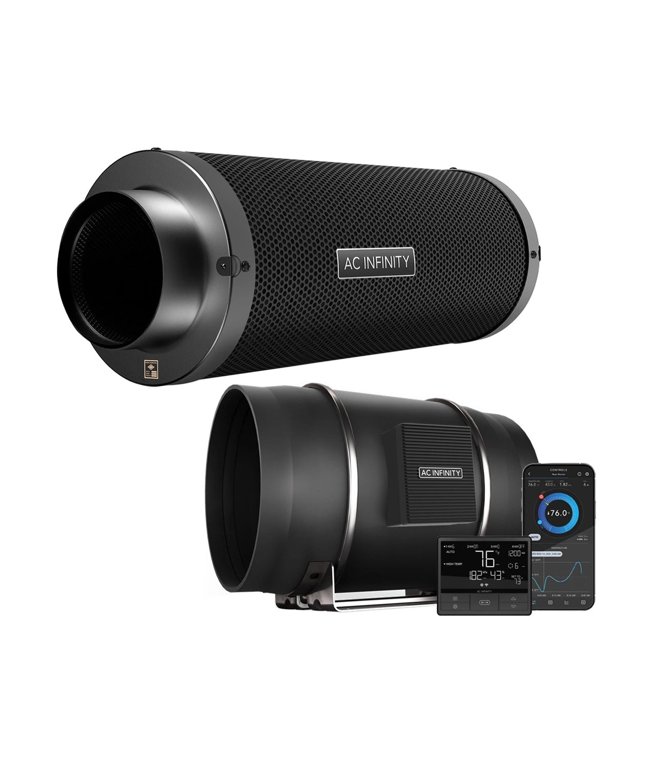 AC Infinity Cloudline T12 Fan & Carbon Filter Kit