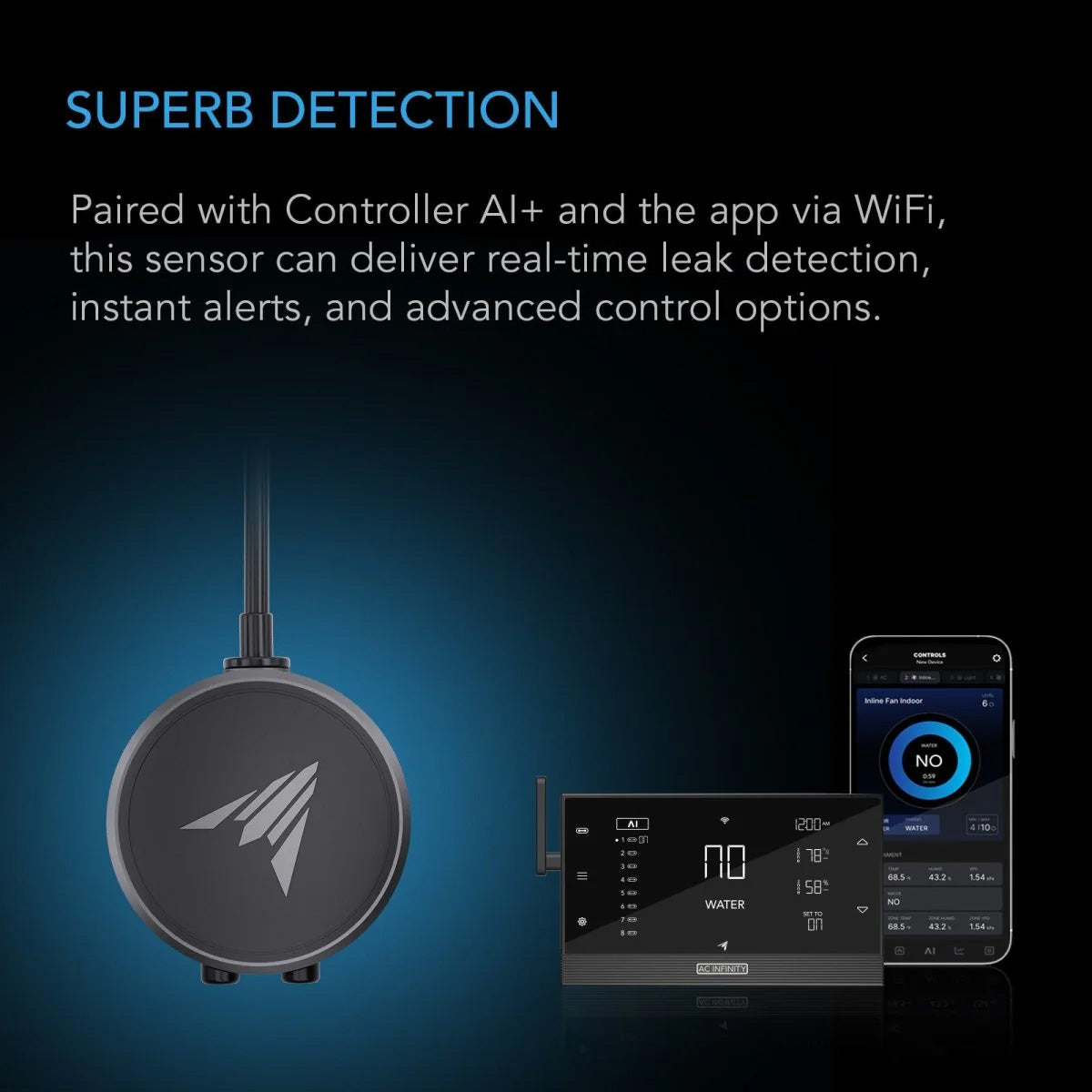 AI Water Sensor for Liquid Presence Detection