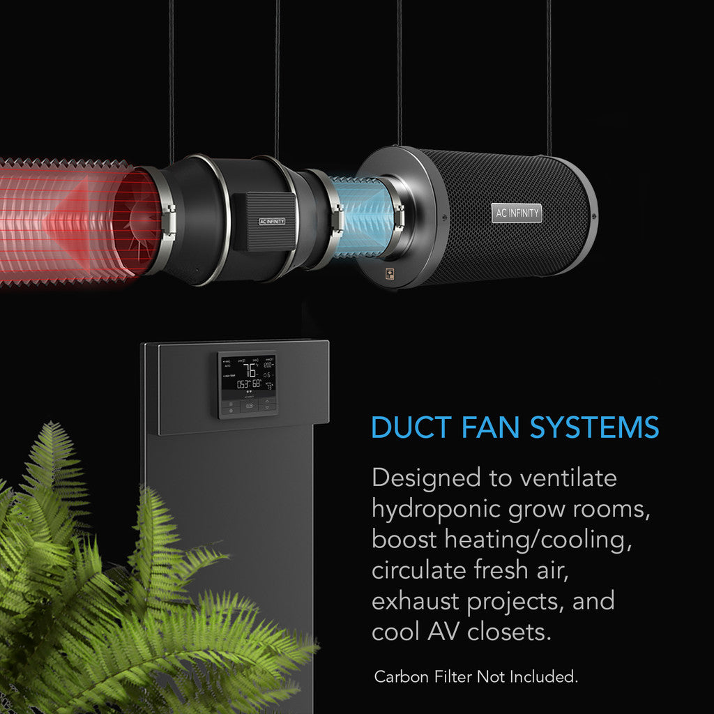 AC Infinity Cloudline T12 300mm with Temperature Humidity VPD Controller 69 Pro