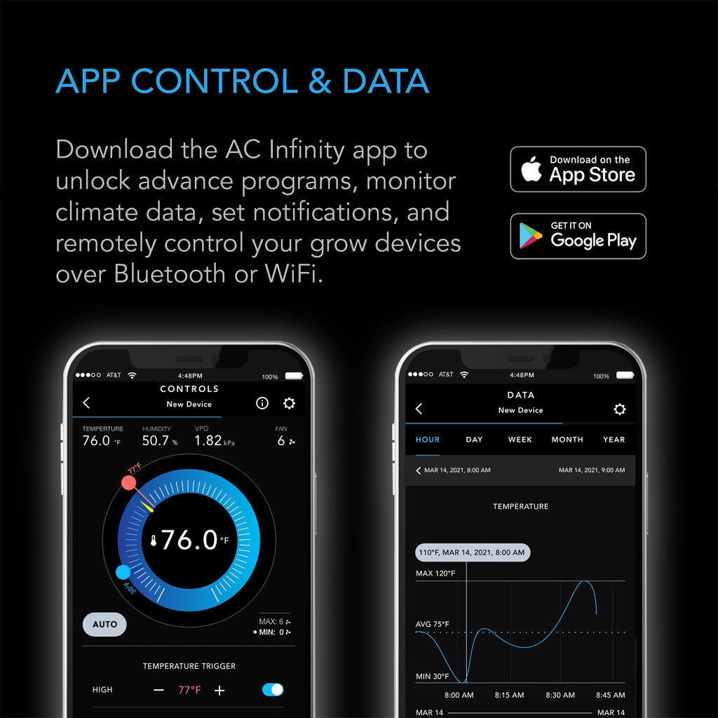 AC Infinity Controller 69 Pro Plus WIFI & Bluetooth Controls 8 Devices