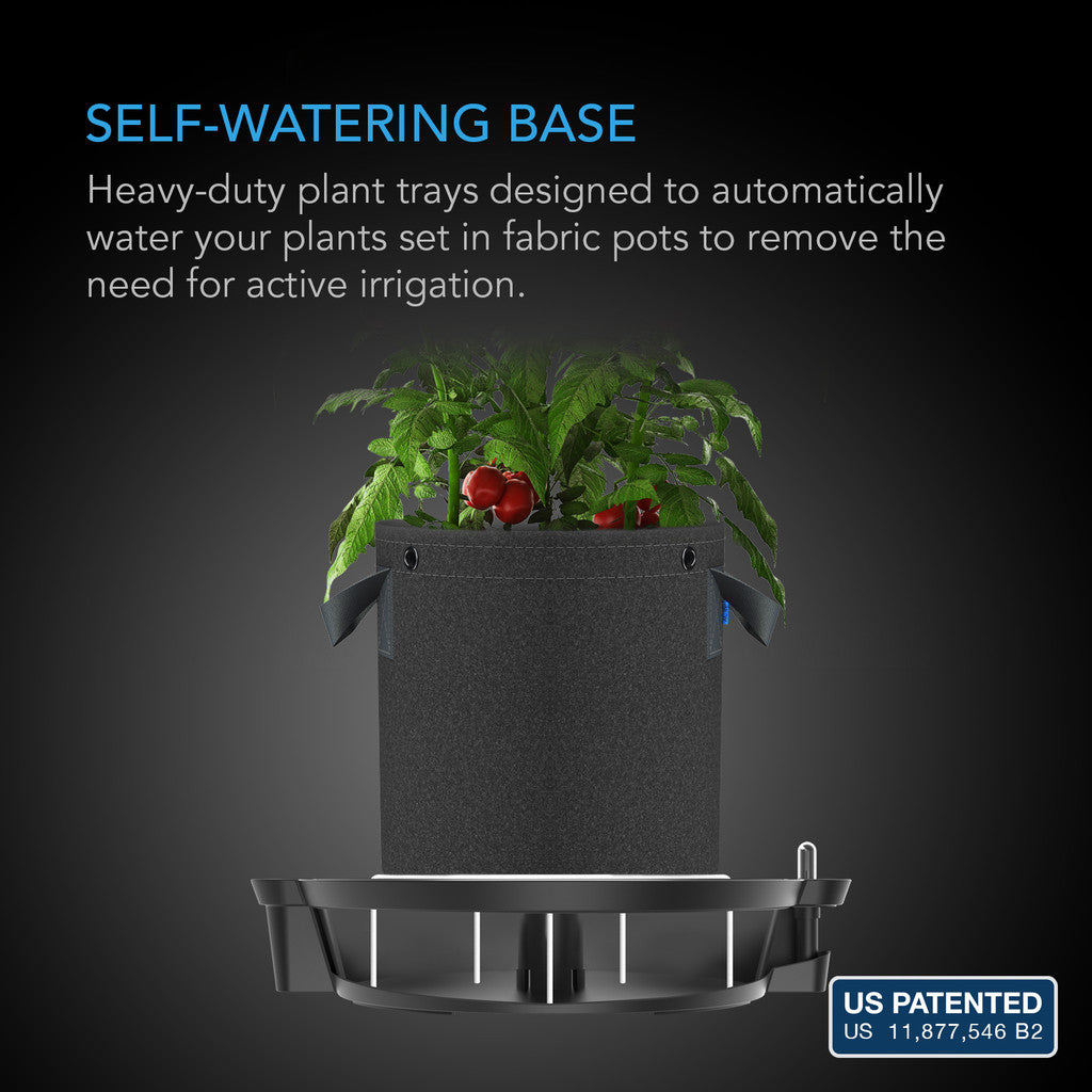 AC Infinity Self-Watering Fabric Pot Base 4 Pack
