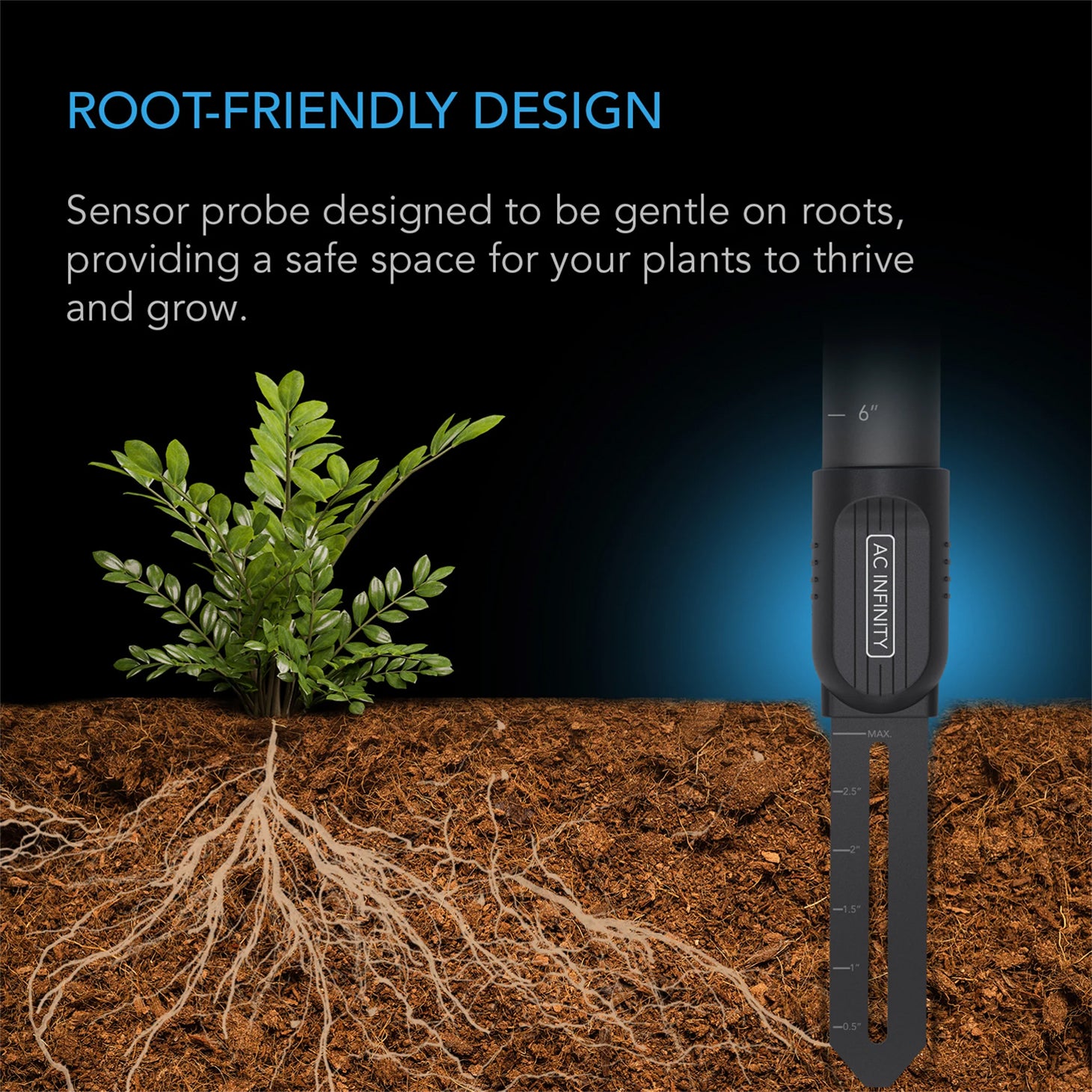AC Infinity Soil Sensor Probe, for Controller AI+