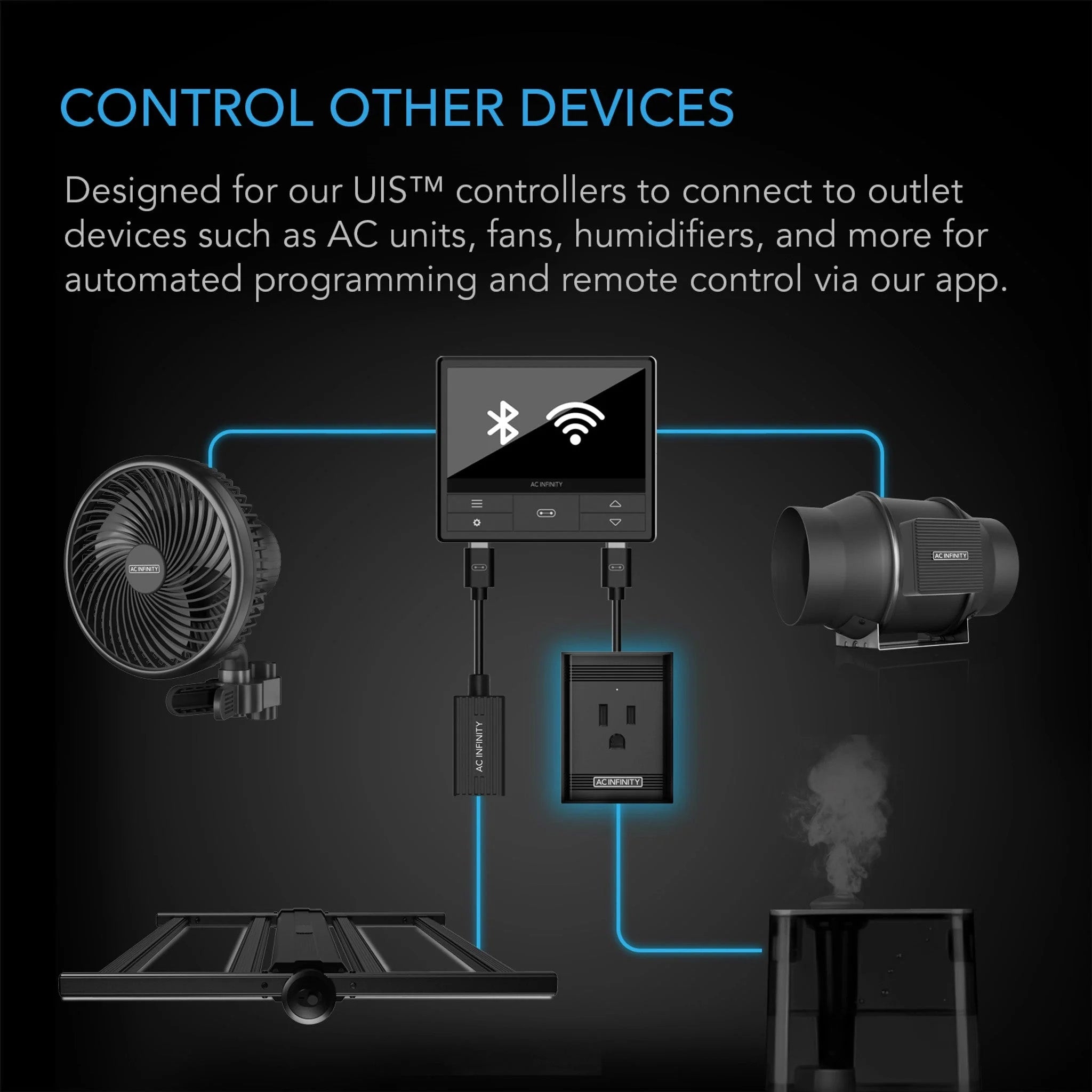 AC Infinity UIS Control Plug For Outlet Powered Equipment