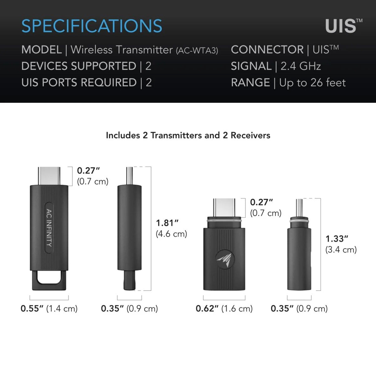 AC Infinity UIS Wireless Transmitter (2 Sets)