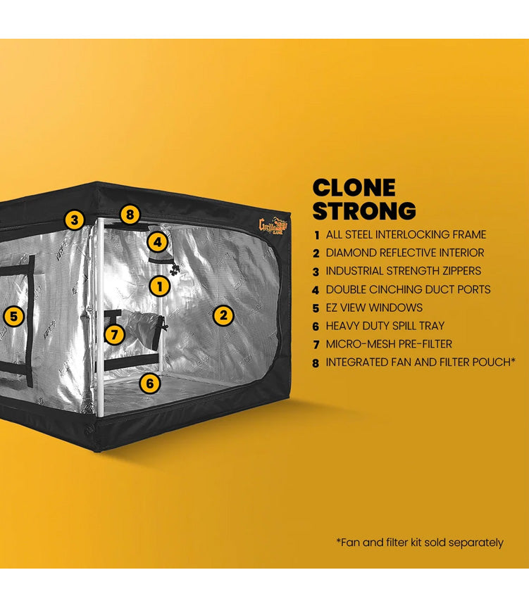 grow tent 60 x 60 Gorilla Clone Tent 60 x 60 x 81cm