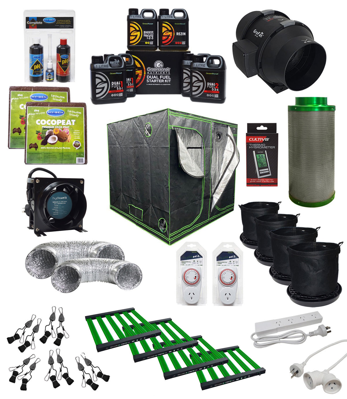 Complete Grow Tent Kit Beginner 2 x 2 x 2m