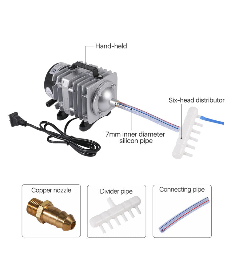 Hailea Magnetic 6 Outlet Air Pump ACO-328
