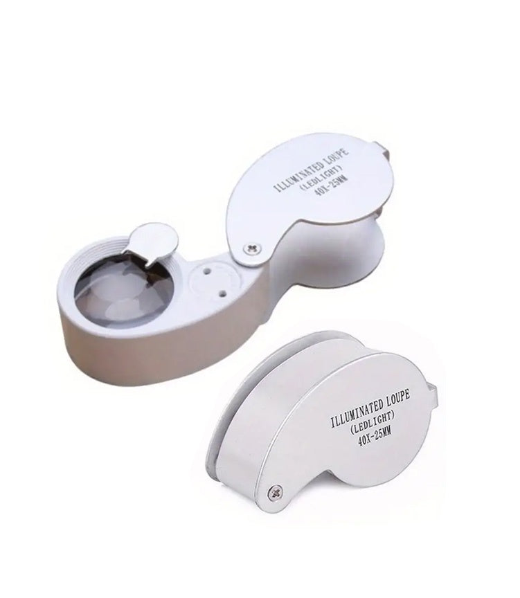 Illuminated Jeweler's  Loupe 40x - 25mm