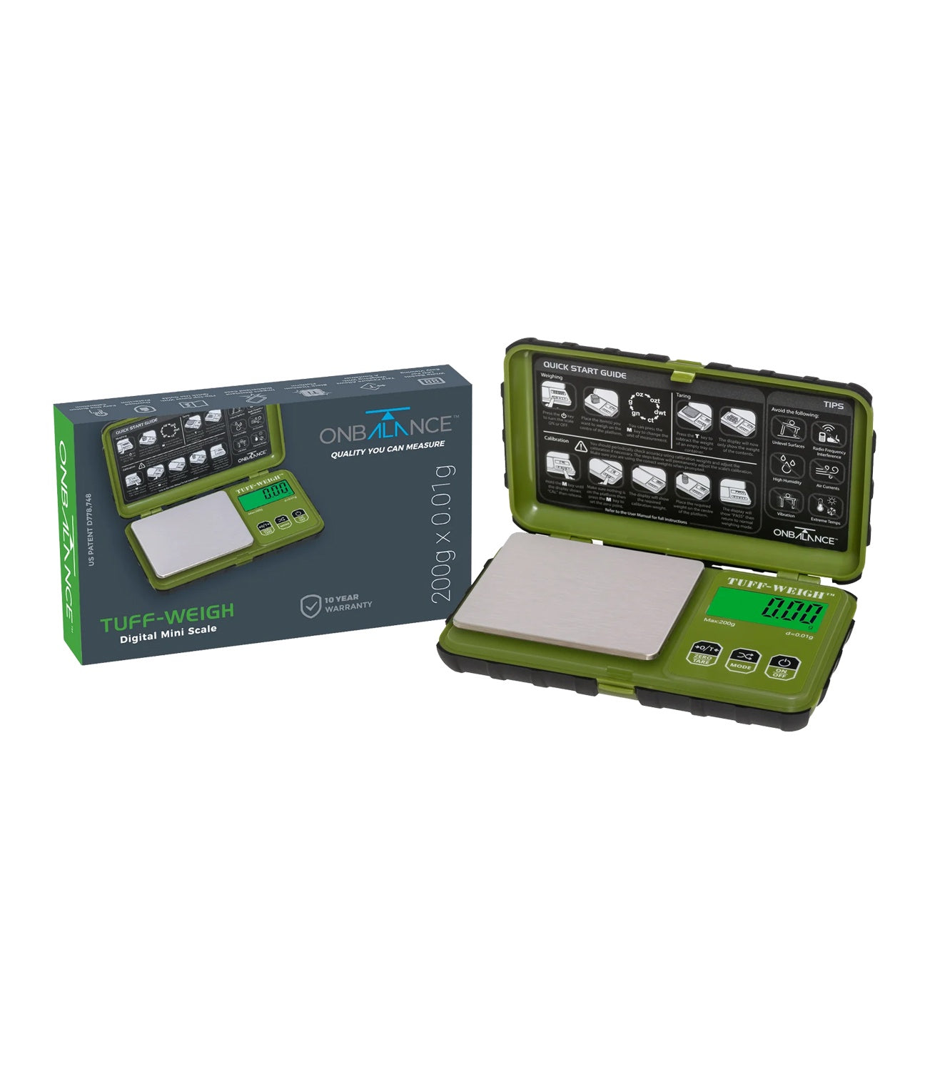 On Balance Tuff-Weigh Digital Mini Scale 200g x 0.01g
