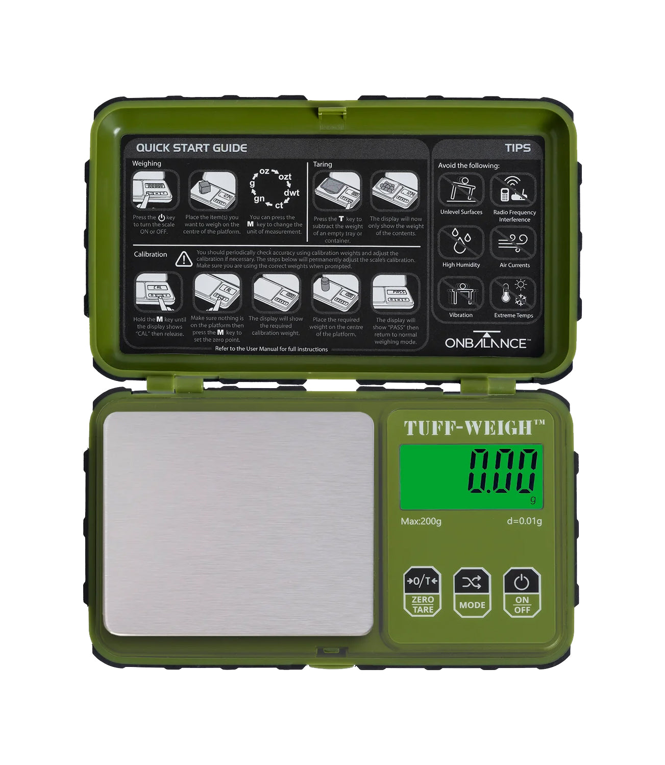 On Balance Tuff-Weigh Digital Mini Scale 200g x 0.01g