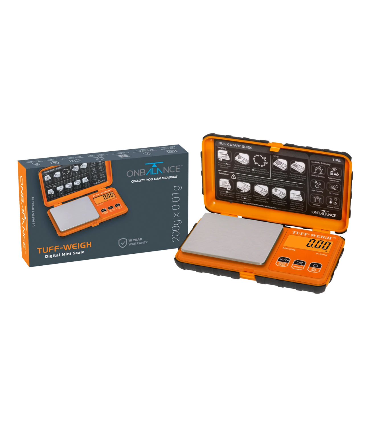 On Balance Tuff-Weigh Digital Mini Scale 200g x 0.01g