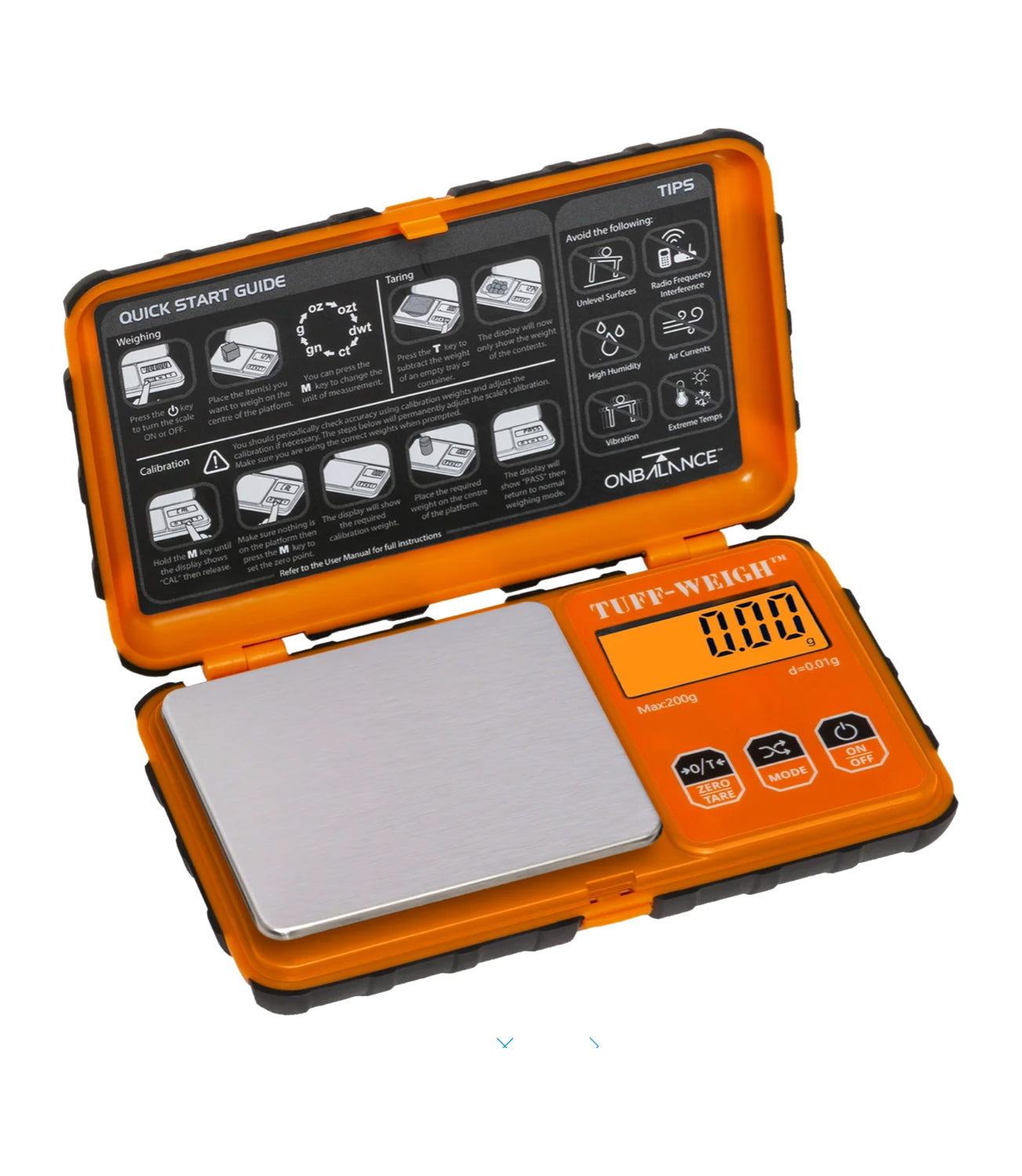 On Balance Tuff-Weigh Digital Mini Scale 200g x 0.01g