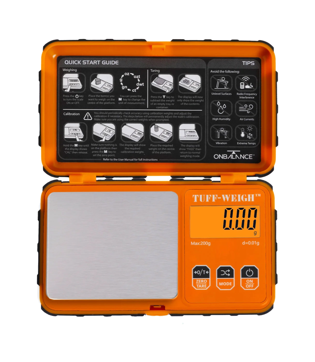 On Balance Tuff-Weigh Digital Mini Scale 200g x 0.01g