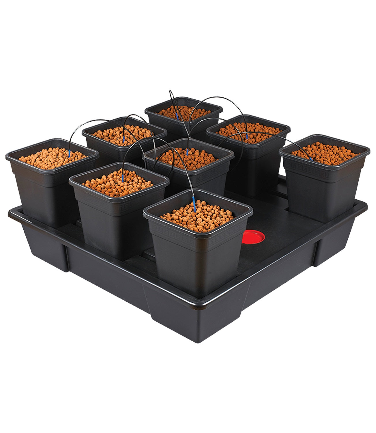 Origin/Wilma XXL (112cm x 112cm) 8 x 18L Pot Set with Pump