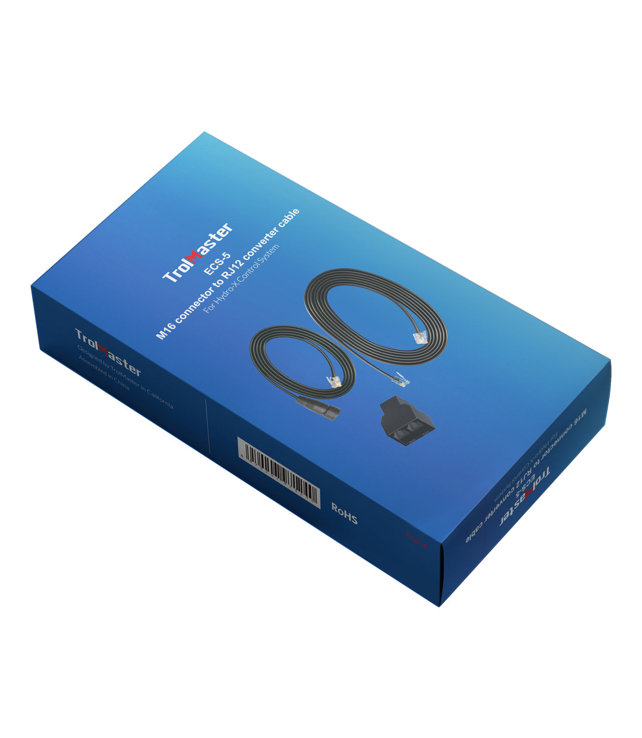 TrolMaster Hydro-X RJ12 to PushLock Waterproof Connector Cable ECS-5